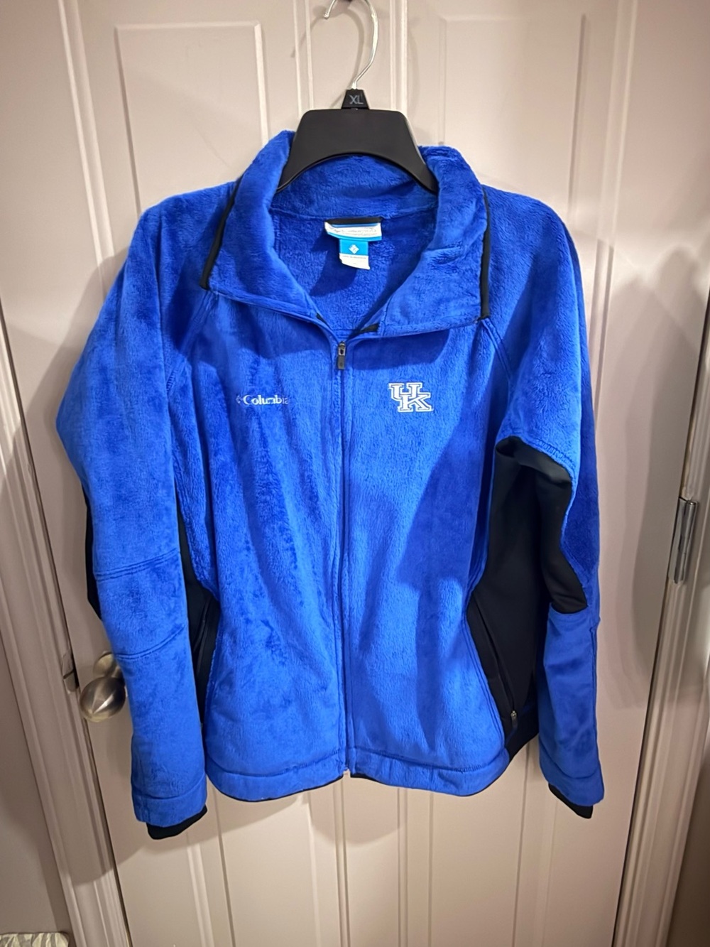 Women’s Columbia Blue Full-Zip Fleece Jacket with UK Logo
